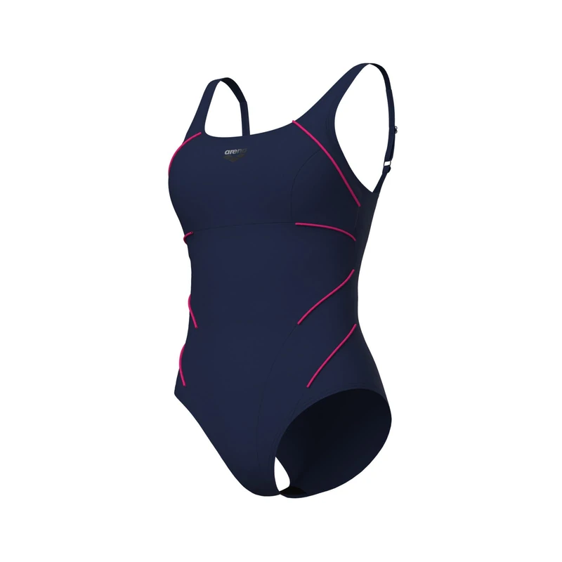 ARENA Jewel Low R Women's One Piece C-Cup Swimsuit, Bodylift Shaping Swimwear, Power Mesh Technology, Ladies Swimming Costumes Made with Chlorine Resistant Sensitive Fabric