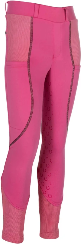 HKM Unisex Kid's Claire Silicone Full seat Leggings, Pink, 146-152 (EU)