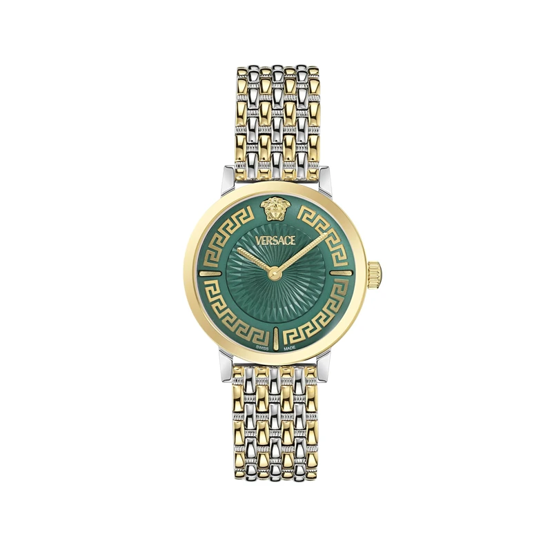 Versace Women's Analogue Swiss Quartz Watch with Stainless Steel Strap VE0A00325 - Image 1