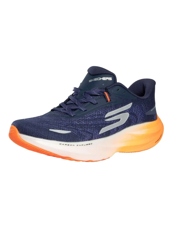 Skechers Men's Skx Aero Spark Running Shoes Neutral Shoes Navy/Orange - Dark Blue 44.5 - Image 1