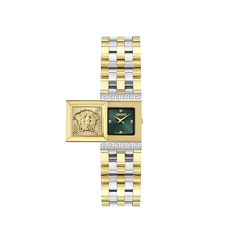 Versace Women's Analogue Swiss Quartz Watch with Stainless Steel Strap VE0C00125