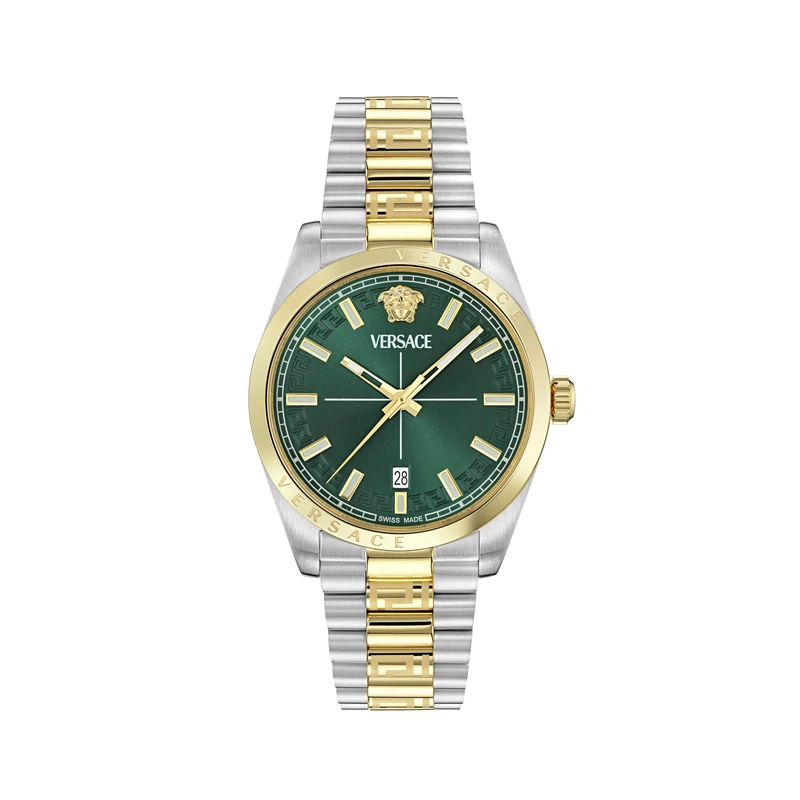 Versace Men's Analogue Swiss Quartz Watch with Stainless Steel Strap VE0G00425