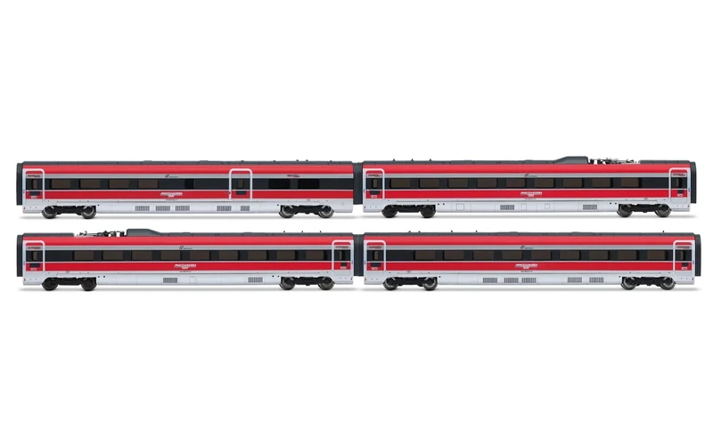 Arnold HN3512 FS Trenitalia, Frecciarossa ETR 1000 new livery, additional set, 4 elements, ep. VI Coach Packs, Red/Grey
