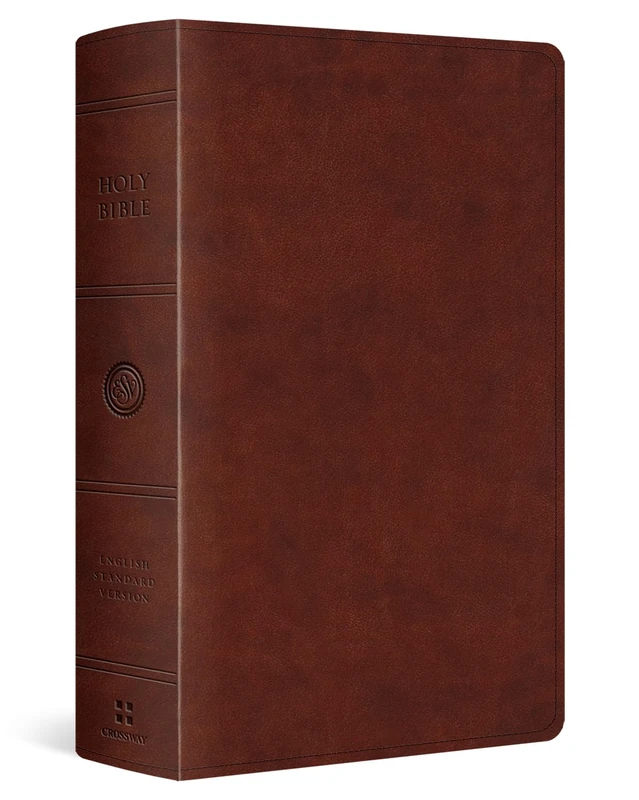 ESV Giant Print Personal Size Bible, Red Letter (TruTone, Chestnut)