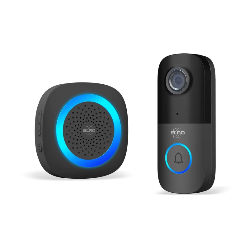ELRO DV2000IP Wi Fi IP Video Doorbell | with Indoor Unit | 1080P Full HD | Recording when doorbell rings or on motion | IP55 Waterproof - Image 1