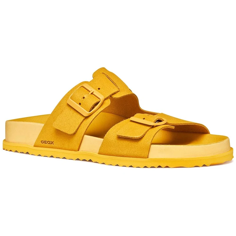 Geox Men U Parnaiba A Sandal, Yellow, 8 UK