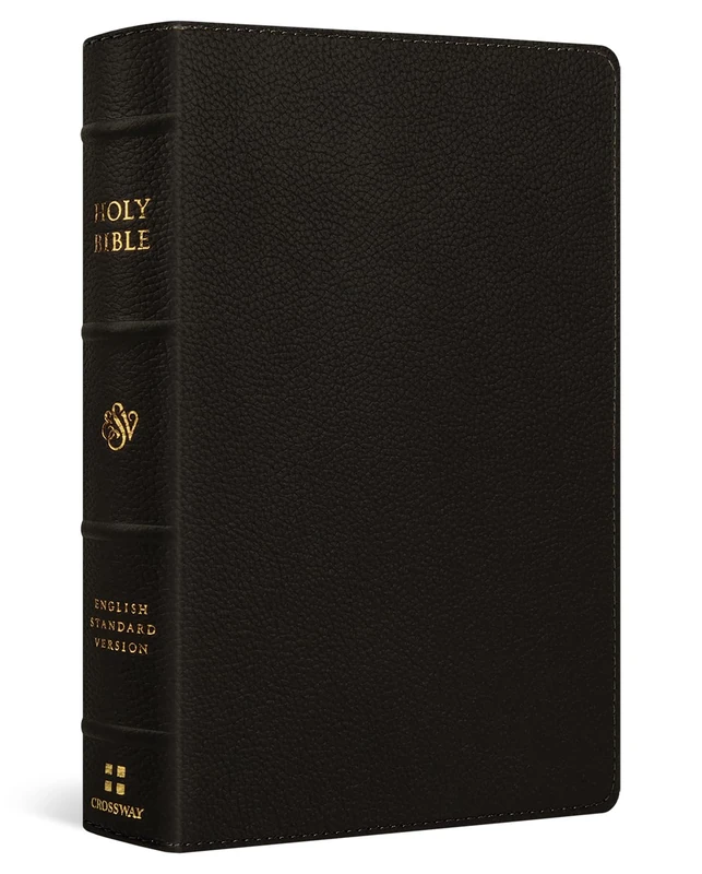 ESV Giant Print Personal Size Bible, Red Letter (Buffalo Leather, Deep Brown)