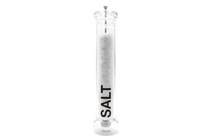 Bisetti 740S Salt Mill, Acrylic, Transparent/Green