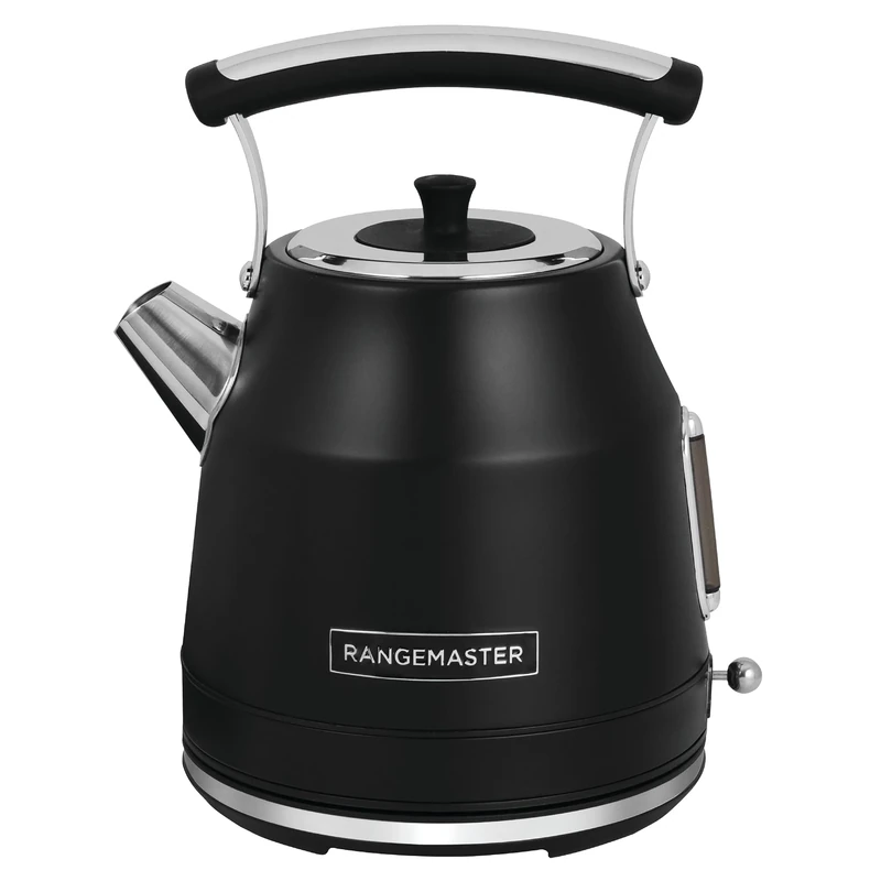 Rangemaster RMCLDK301BK Classic Kettle with Quiet Boil Technology, 1.7L Capacity and 3kW of Power in Matt Black