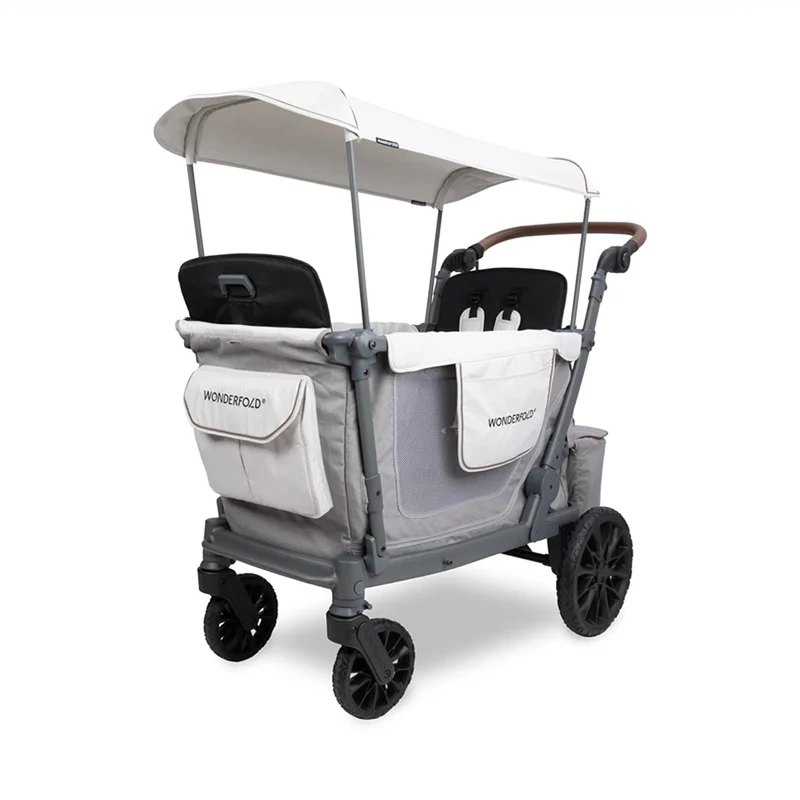 WONDERFOLD L2 Double Stroller Wagon - Grey