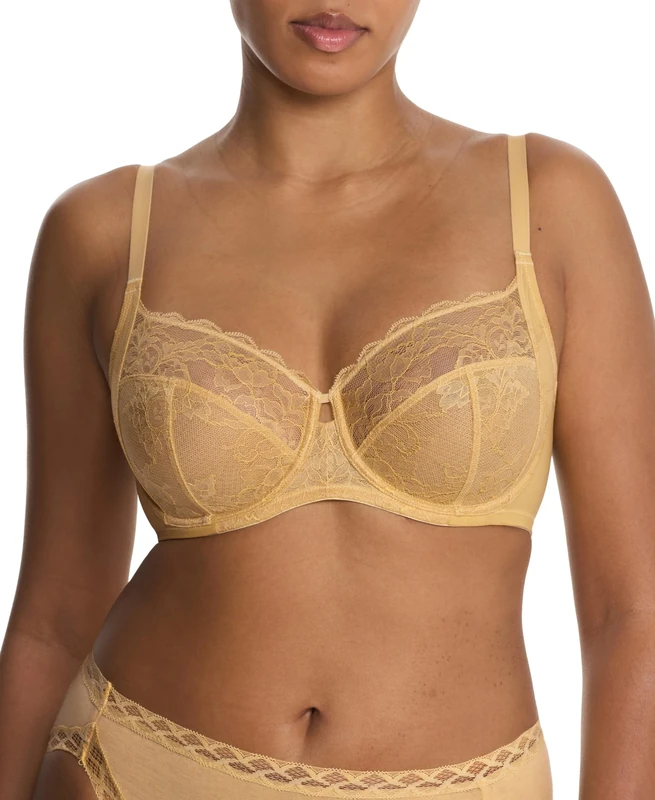 Natori Women's Statement Full Figure Underwire Coverage Bra, Golden, 32C