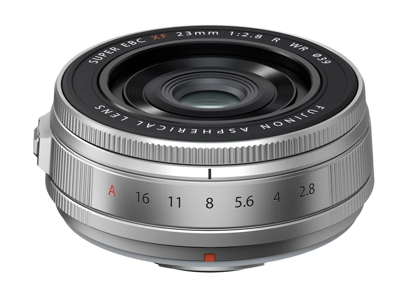 Fujifilm Fujinon XF23mmF2.8 R WR Lens, Silver