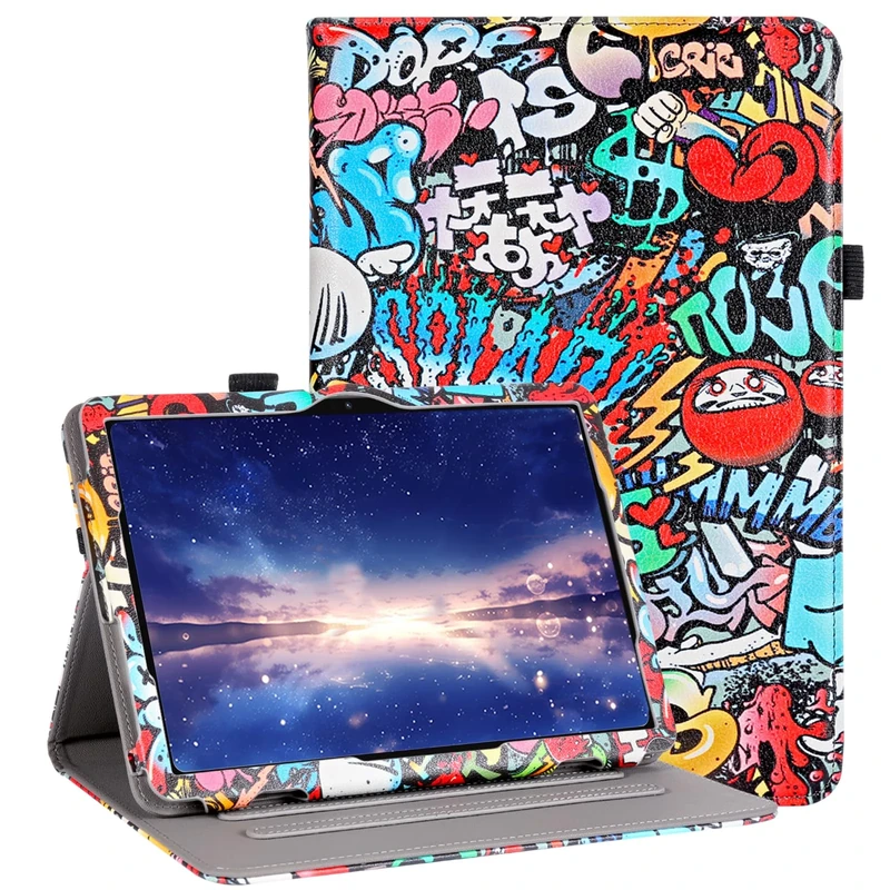 Vakarey For DOOGEE U11 Tablet Case Multi Angle Support Cover For Doogee U11 Pro Case 11 Inch,Graffiti
