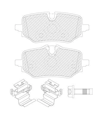 FERODO BRAKE PADS | FDB5561 | REAR | FOR BMW 1 2024- | OE-MATCHING QUALITY | ECO-FRICTION FUSE+ TECHNOLOGY