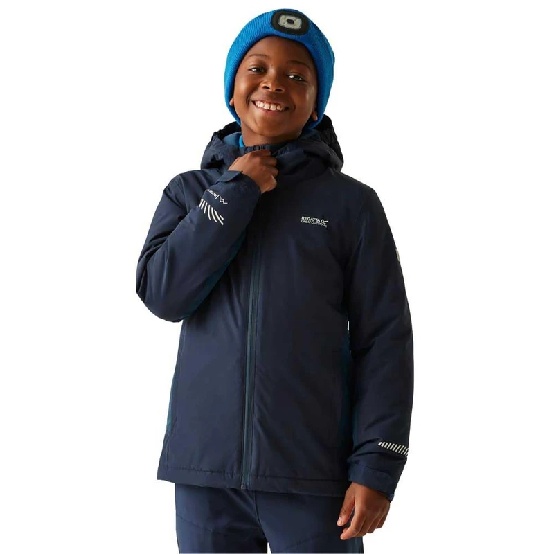 Regatta Kids Hurdle Waterproof Jacket Insulated Reflective Trims Winter Coat