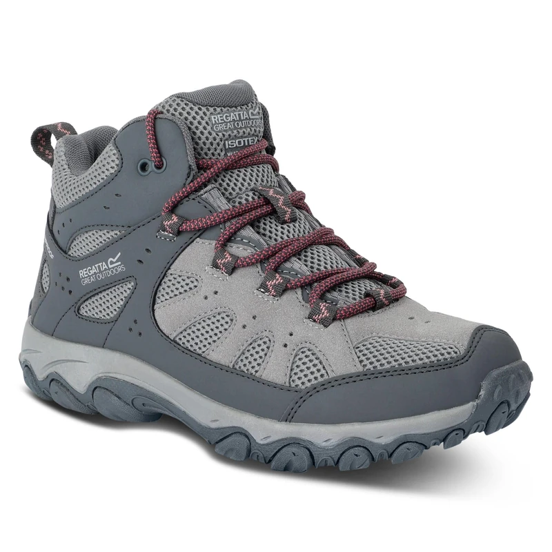 Regatta Womens Edgepoint IV Mid Walking Ankle Boots Water Resistant Cushioned Hiking Footwear