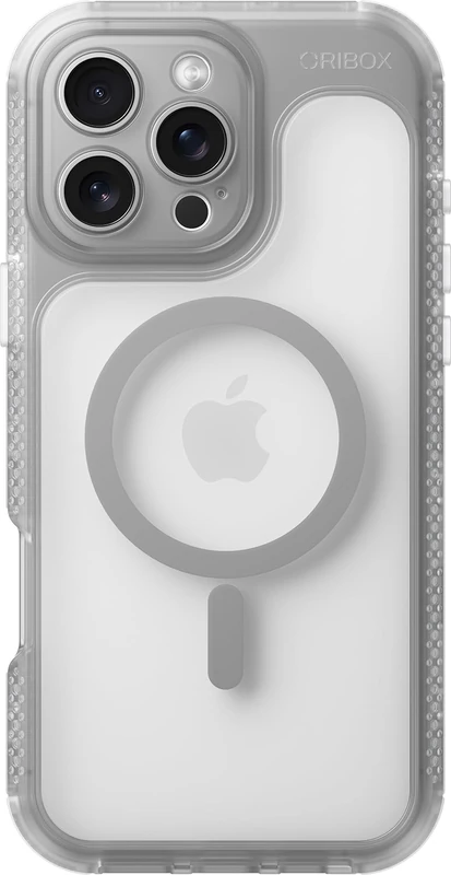 ORIbox Seralyn Series for iPhone 16 Pro Max Case - MagSafe Compatible, Triple-Layer Shockproof Protection, Crystal-Clear Back with Elegant Matte Frame(6.9", Urban Smoke) - Image 1