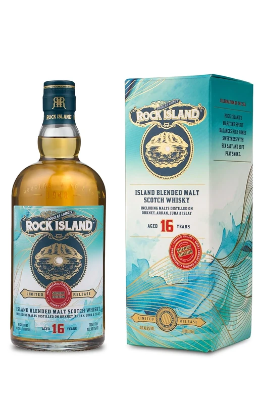 ROCK ISLAND, BLENDED MALT SCOTCH WHISKY, 16 YEARS OLD SHERRY EDITION, 700ML 46.8%