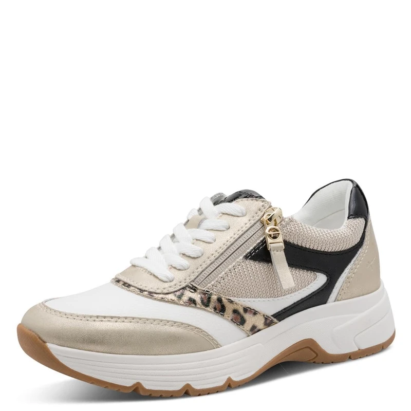 Tamaris Women's Comfort Damen Sneaker Low 8-83706-45, Beige Comb, 3.5 UK