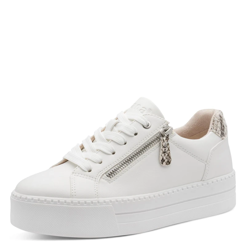 Jana Women's Low Vegan 8-23767-43 Trainers, White, 41 EU