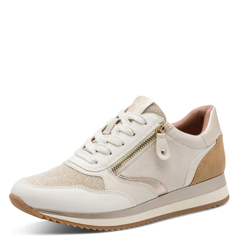 Jana Women's Low Vegan 8-23774-43 Trainers, Ivory Comb, 40 EU - Image 1