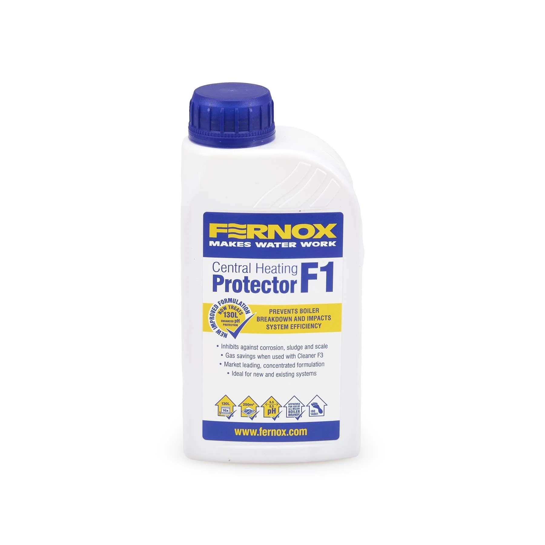 LavaTap – Fernox F1 Central Heating Inhibitor 500 ml – Inhibitor for Central Heating Systems, Radiator Inhibitor for Rust and Limescale, Improves Flow, Reduces Noise and Heating Bills