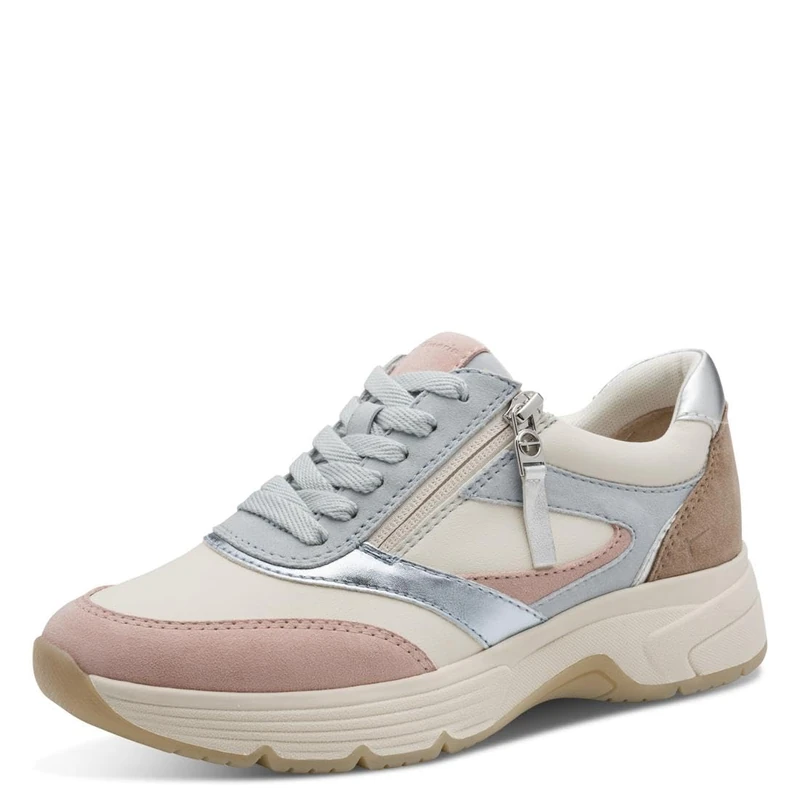 Tamaris Women's Comfort Damen Sneaker Low 8-83706-45, Offwhite Comb, 6 UK