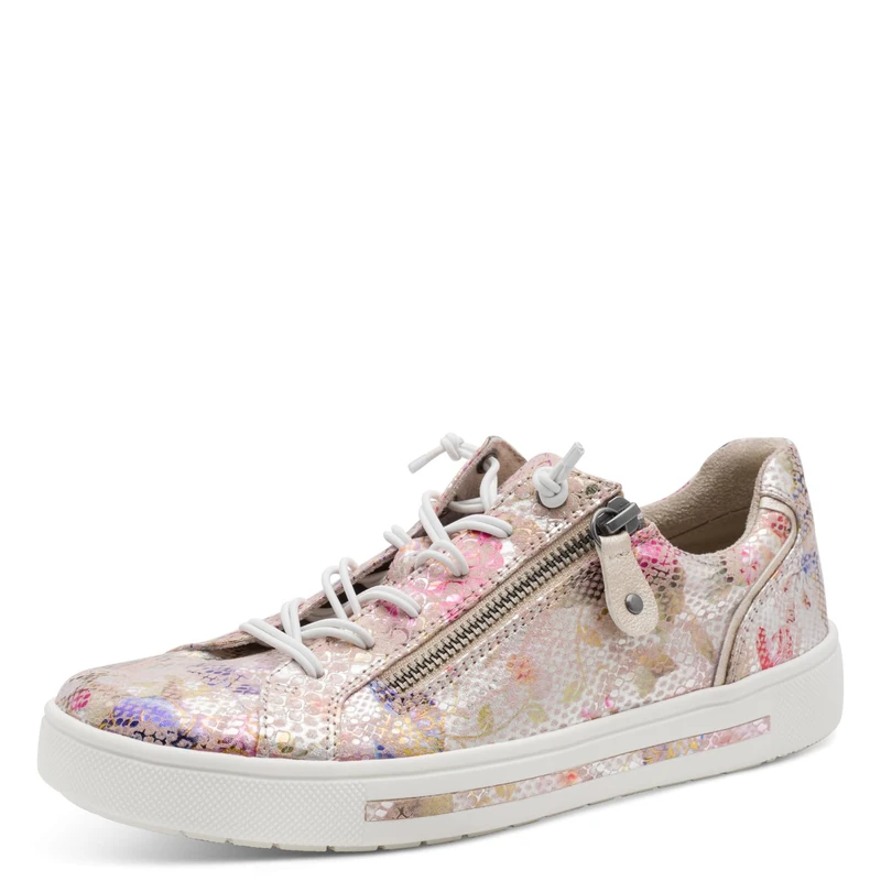 Jana Women's Low Vegan 8-23661-42 Trainers, Flower Multi, 37 EU