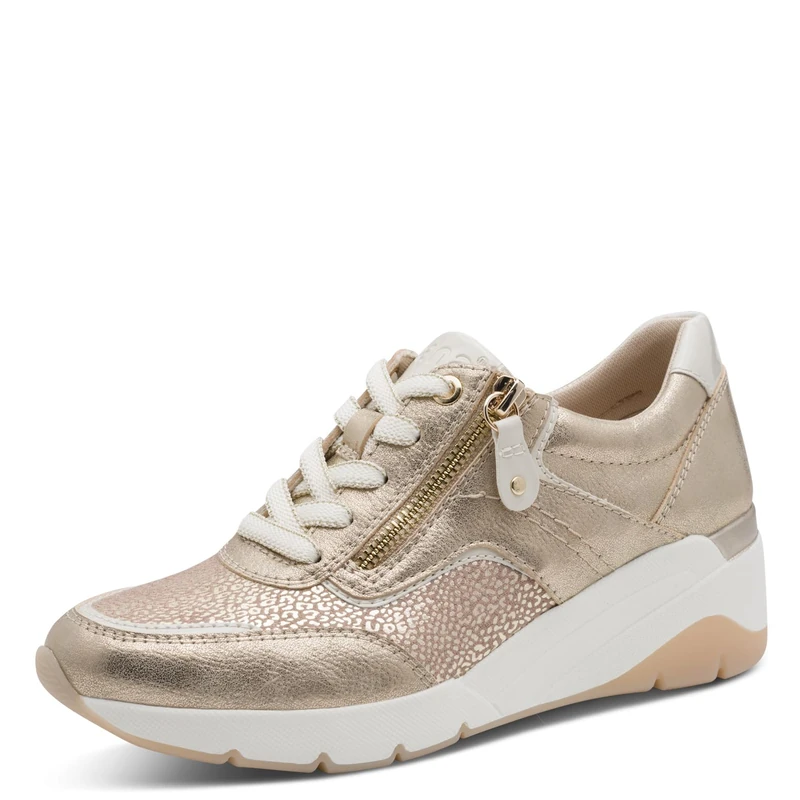 Jana Women's Damen Sneaker Low Vegan 8-23768-46, Gold Comb, 7.5 UK - Image 1