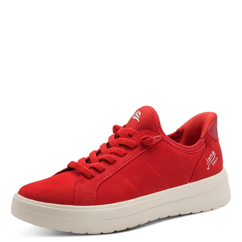 Jana Women's Low Vegan 8-23764-45 Trainers, Red, 41 EU - Image 1