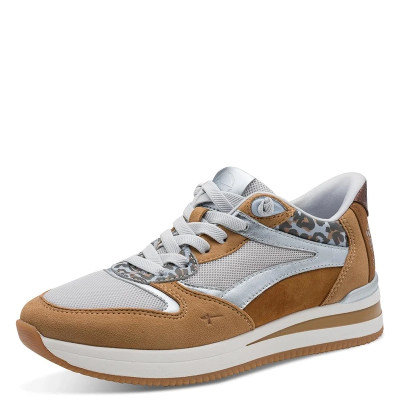 Tamaris Comfort Women's Low 8-83737-46 Trainers, Cognac/Blue, 37 EU