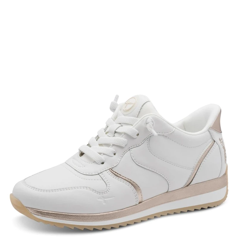 Tamaris Comfort Women's Low 8-83735-46 Trainers, White/Gold, 39 EU