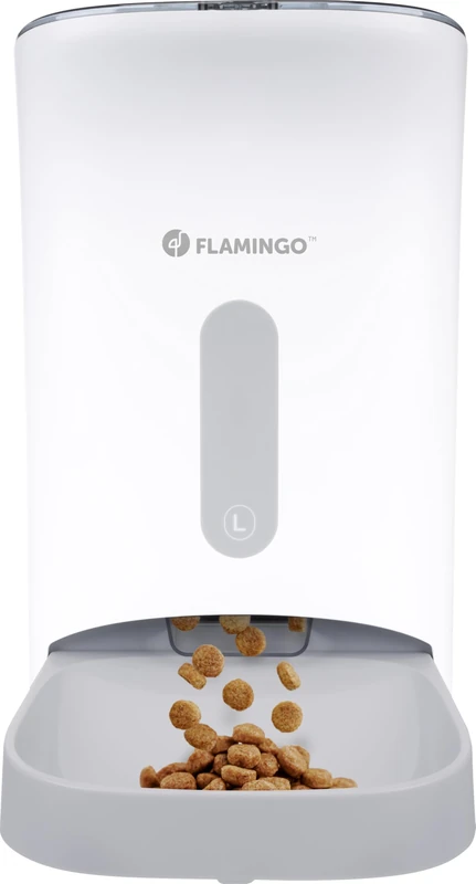 Flamingo AUTOMATIC FOOD DISPENSER WITH DIGITAL TIMER ODION WHITE 4,5L