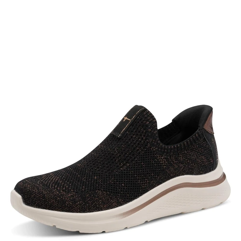 Tamaris Women's Comfort Damen Sneaker Slip On 8-84706-46, Black, 8 UK - Image 1