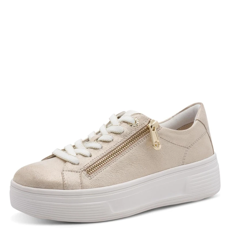 Tamaris Women's Comfort Damen Sneaker Low 8-83726-44, Beige Glam, 5 UK
