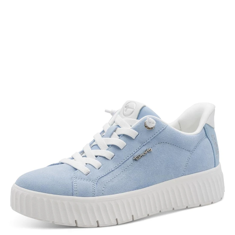 Tamaris Women's Comfort Damen Sneaker Low 8-83720-45, Lt Blue Suede, 6 UK