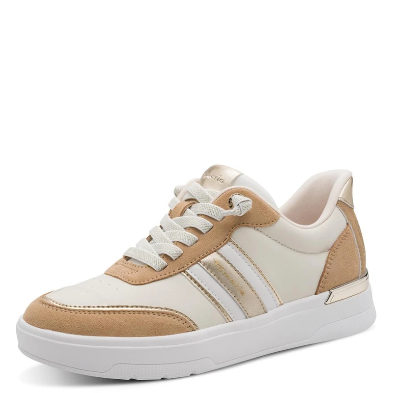 Tamaris Women's Comfort Damen Sneaker Low 8-83739-46, Camel Comb, 3.5 UK