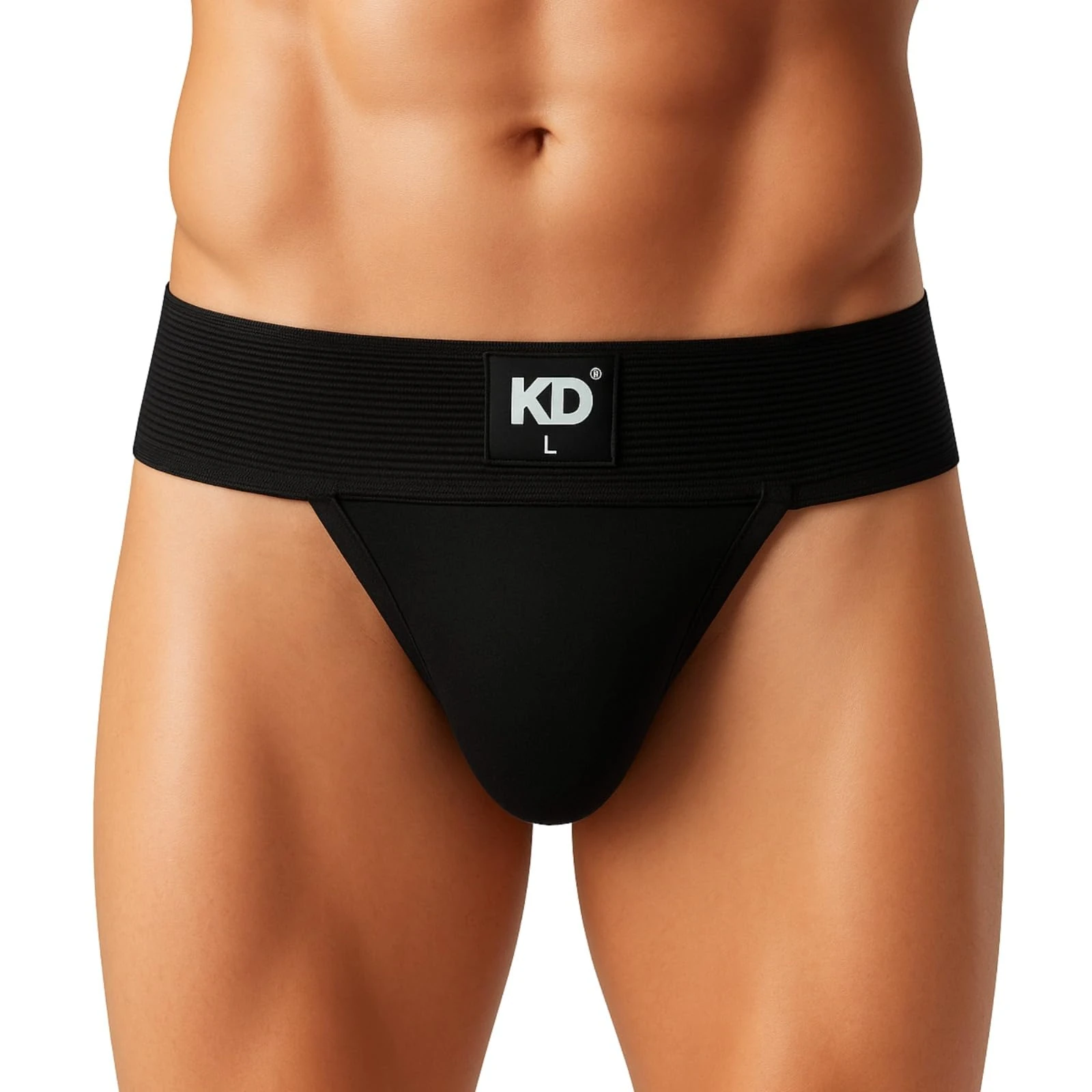 KD Willmax Men’s Regent Gym Jockstrap Cotton Supporter | Soft Waistband | Full Back Coverage | Sports Fit (UK, Alpha, XXL, Regular, Regular, Black - Pack of 1)