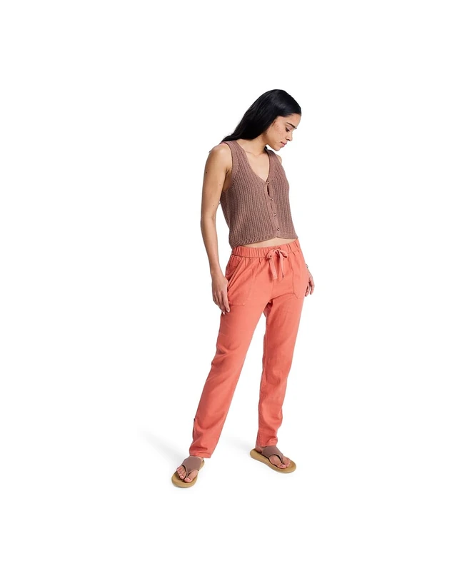 Roxy Cargo Pants ON The Seashore Womens Pink - Image 1