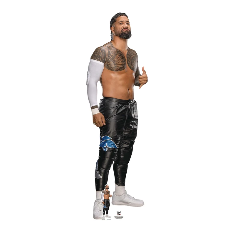 Star Cutouts SC4659 WWE Jey Uso Main Event Bloodline Lifesize Cardboard Cutout – Wrestling Party Decoration, Event Display & Fan Gift