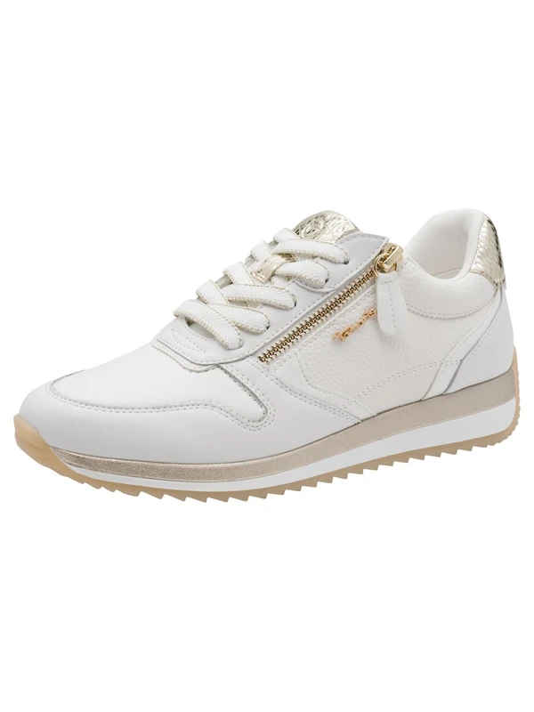 Tamaris Comfort Women's Low 8-83734-46 Trainers, White/Gold, 37 EU - Image 1