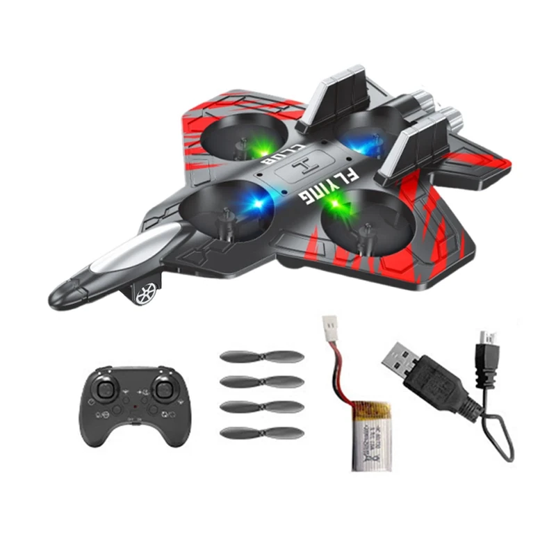 TTETTZ Remote Control Airplane Rc Jet Plane Outdoor Rc Plane Toy Foam Glider Planes with Light Airplane Toys Gifts for Adults Kids Teens All Ages