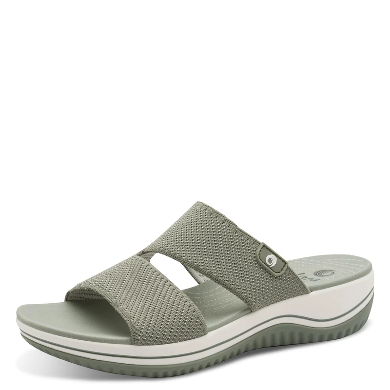 Jana Women's Cosy Wedge/Plat Mule 8-27270-43 Sandals with Heel, SAGE, 39 EU