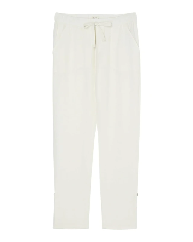 Roxy Cargo Pants ON The Seashore Womens White