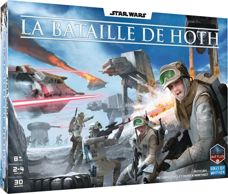 Asmodee - Star Wars The Battle of Hoth - Strategy Game for 2-4 Players Ages 8+ - 74 Figures and 17 Scenarios - Empire Vs Rebels - Days of Wonder Family Game