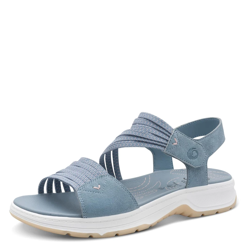 Jana Women's Coshy Sandal Flat 8-28661-46, Sky Peach, 7.5 UK
