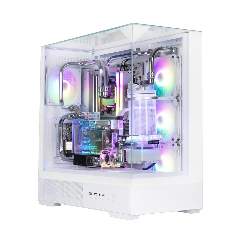 Zalman P40 Prism Plus Medium Tower Computer Case (White)