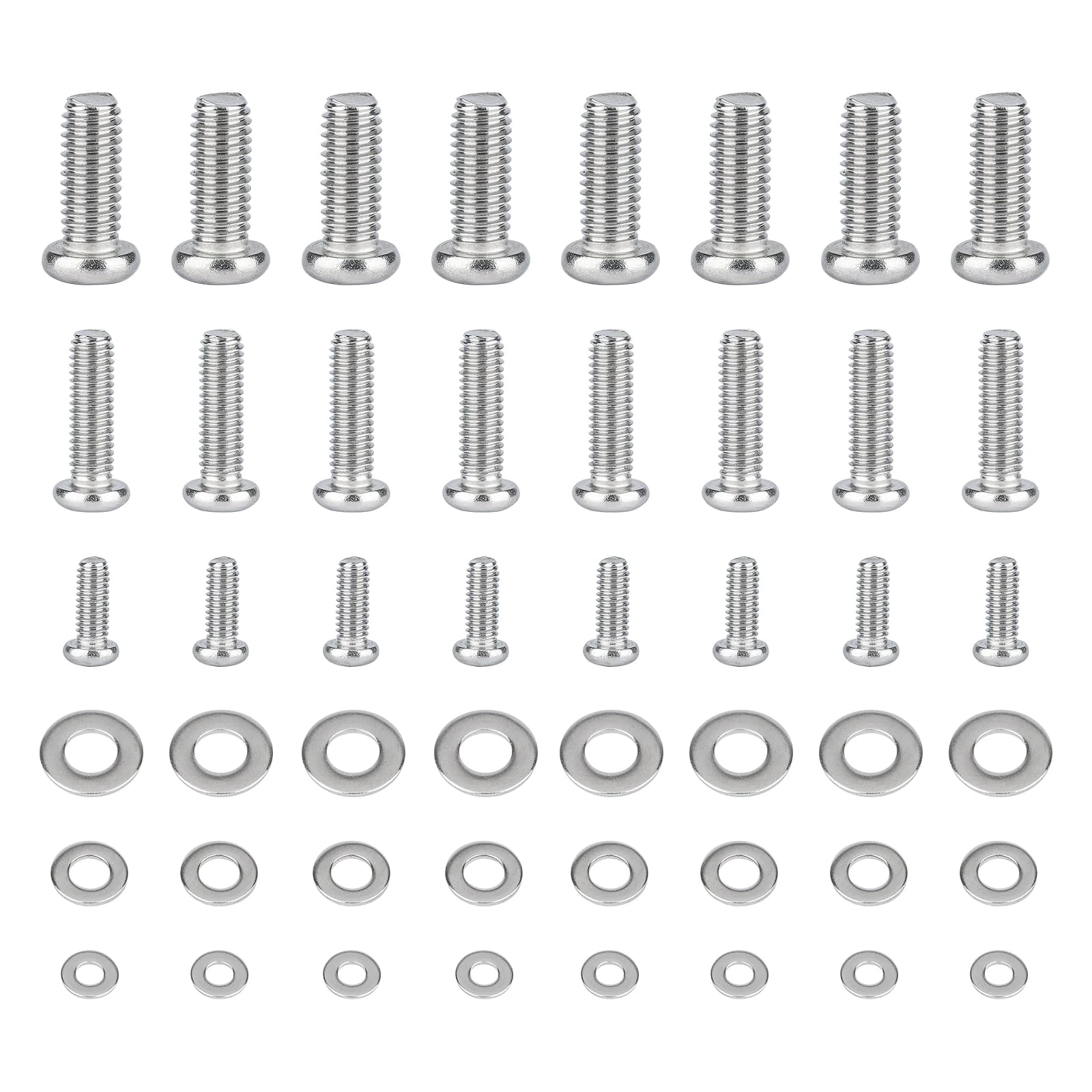 48 PcsTV Bracket Screwss, M4 M6 M8 Vesa Screws for TV Wall Mount Screws, Universal TV Mounting Hardware Kit, Stainless Steel TVs Bracket Bolts Fixings with Washers for Most TVs Monitors up to 80"