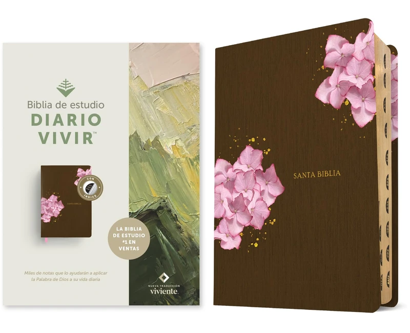 Biblia de estudio del diario vivir NTV (SentiPiel, Caf /Rosa, ndice, Letra Roja): Nueva Traduccion Viviente, Café/rosa, Sentipiel, Biblia De ... Life Application Study, Red Letter, Indexed