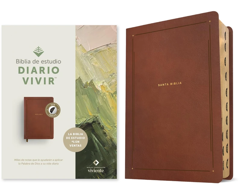 Biblia de estudio del diario vivir NTV (SentiPiel, Caf r stico, ndice, Letra Roja): New Living Translation, Rustic Brown, Leatherlike, Life Application Study Bible, Indexed, Red Letter
